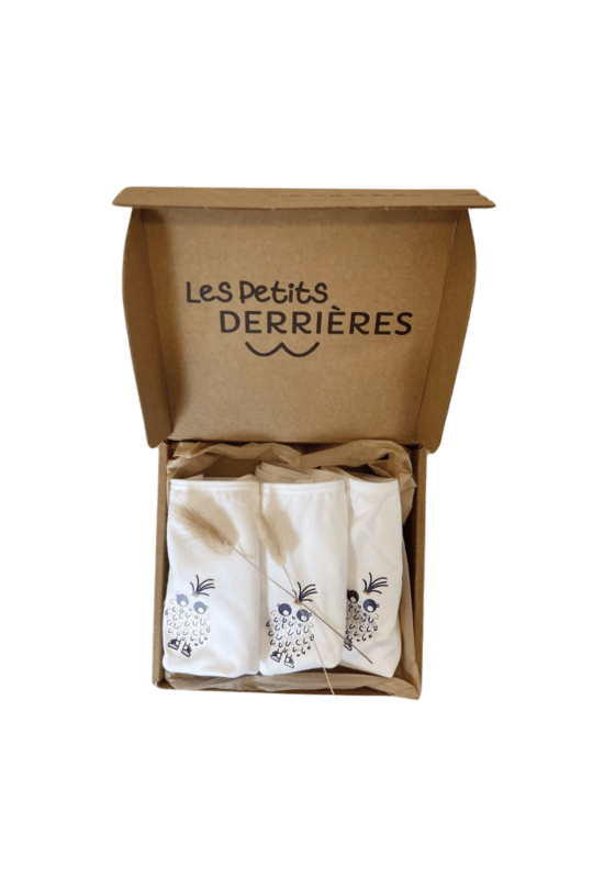 Pack 3 culottes pour filles Les Petits Derrières - Coton Bio - Made in France